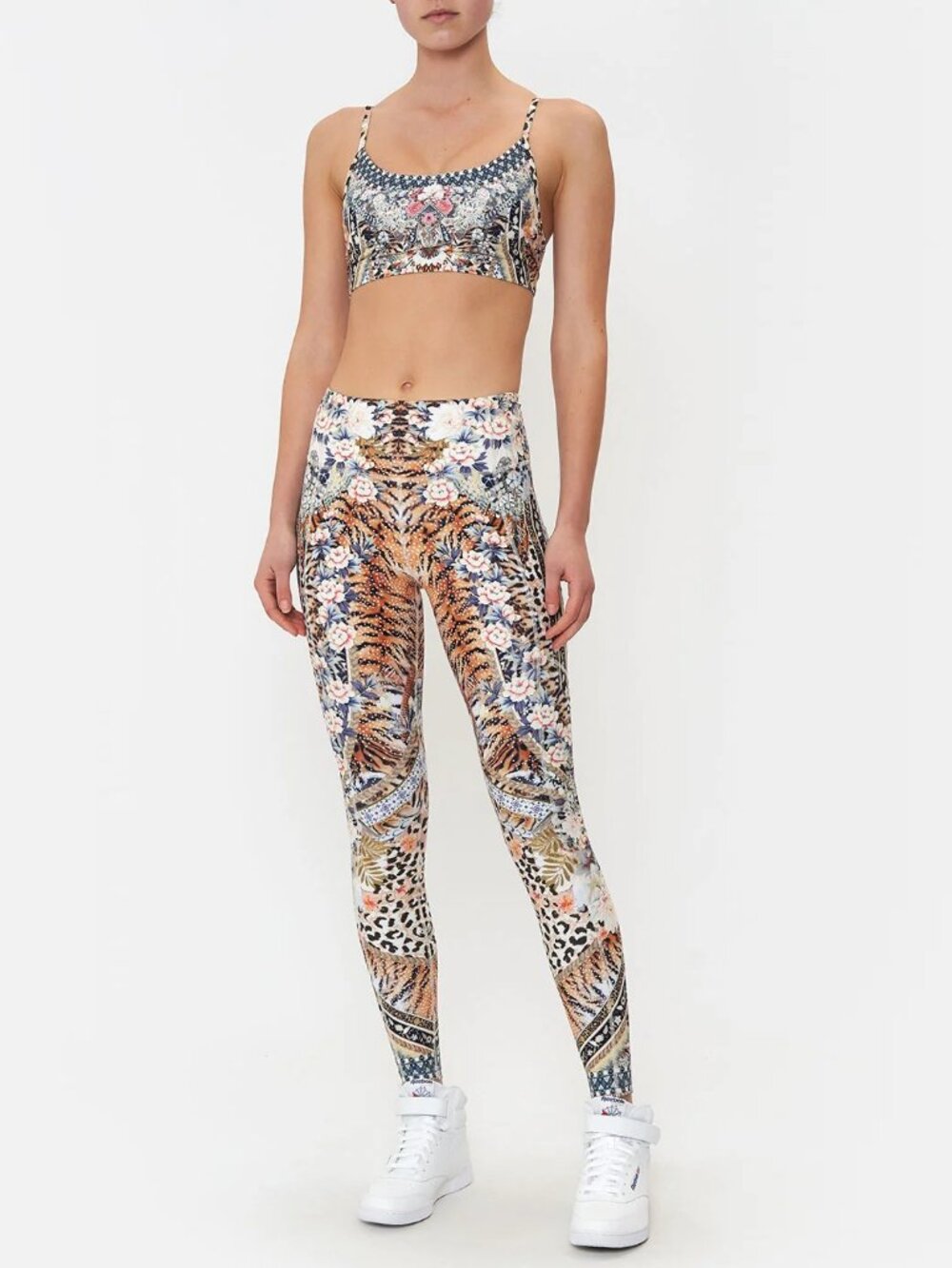 Camilla Moto Maiko Legging Active Wear Crop Set Size Small